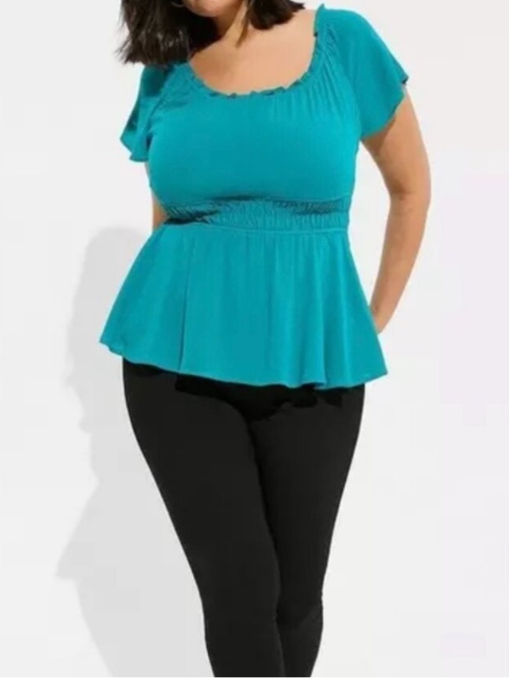 Torrid shirt babydoll gauze top - Picture 3 of 11